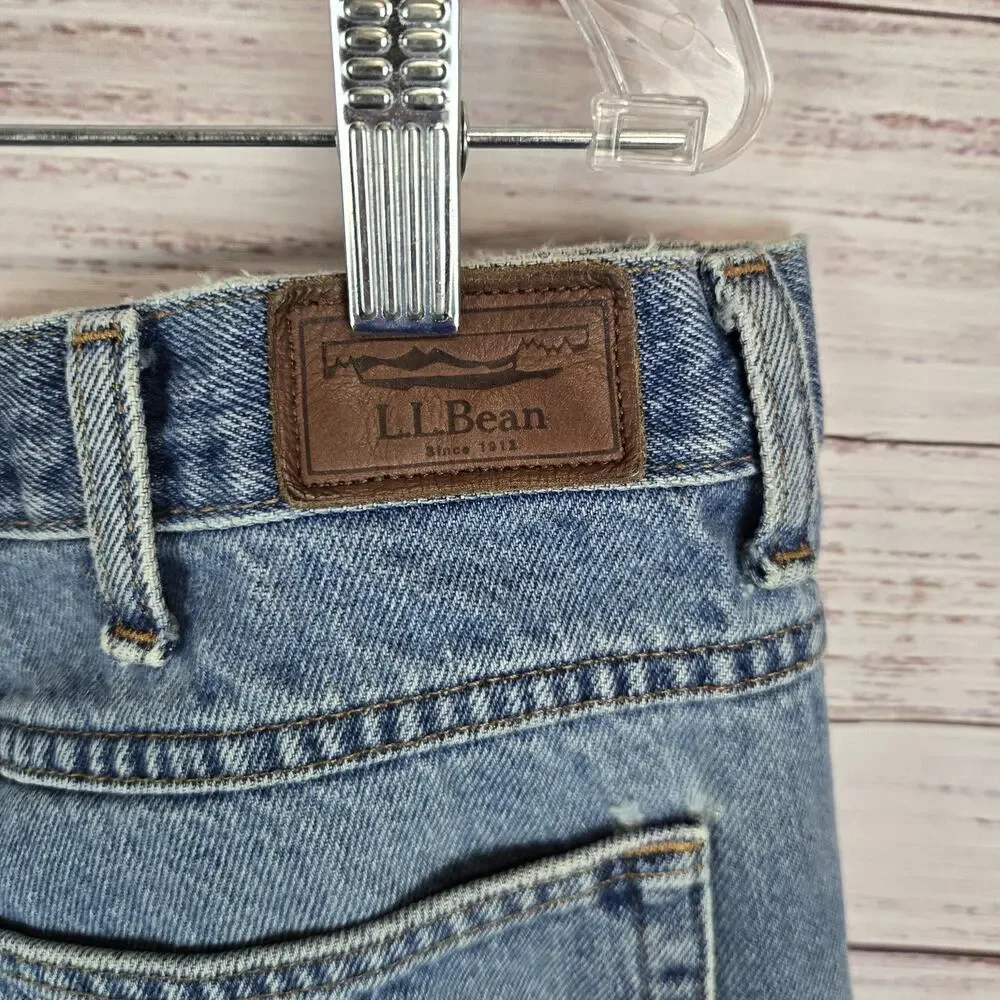 LL Bean Jeans Mens 38x33 Blue Classic Fit 100% Cotton Denim Straight Leg Pants